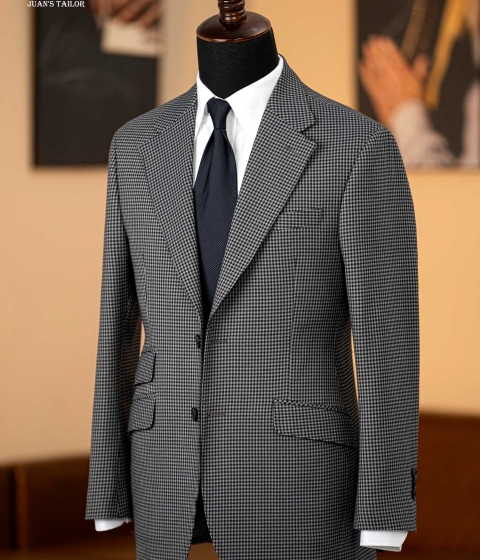 Grey Shadow Houndstooth Blazer