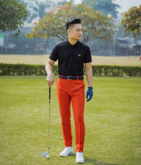 Quần Golf Cam Cháy Siêu Đẹp