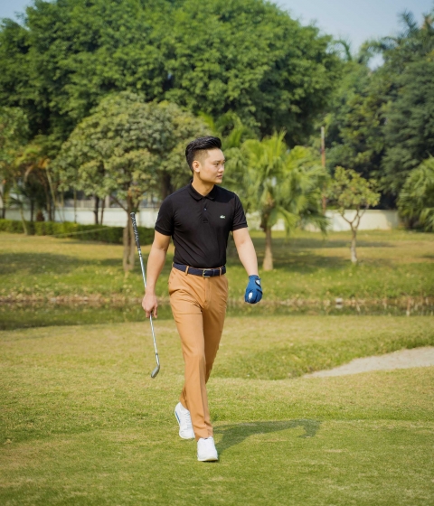 Quần Golf Cam Đất Nhã Nhặn