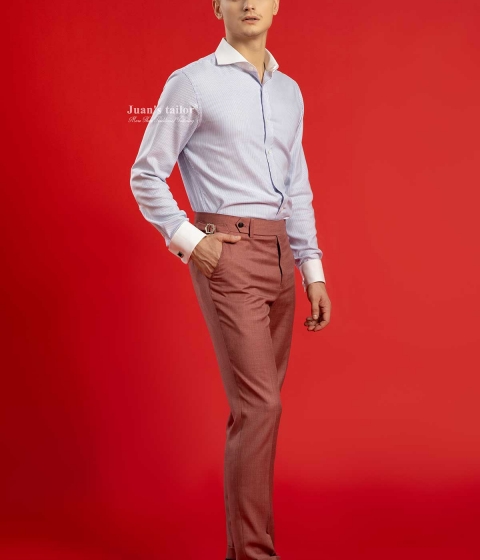 Quần Âu Màu Đỏ Bordeaux