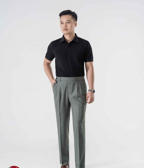 Quần Âu Màu Ghi Đá