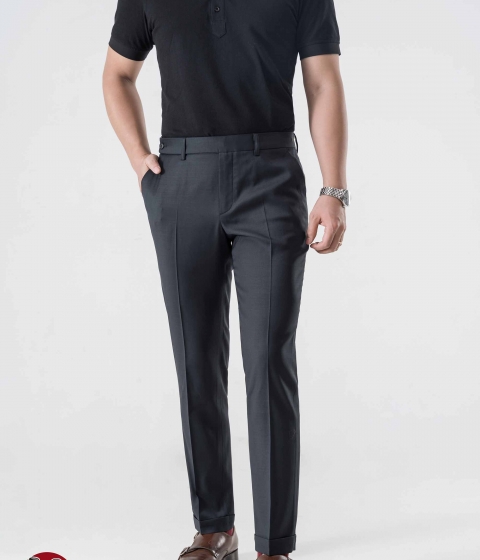 Quần Âu Đen Trơn