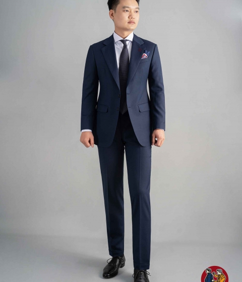 Suit Xanh Navy Trơn