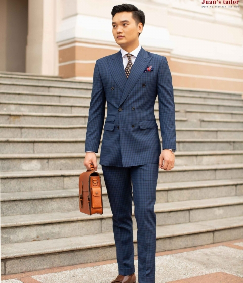 Suit Kẻ Sọc Xanh