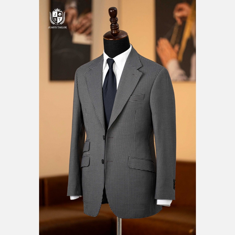 Grey Shadow Houndstooth Blazer