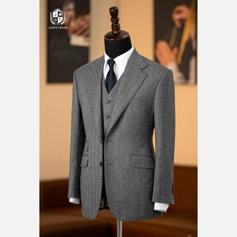 SUIT 3 MẢNH FLANNEL HERRINGBONE