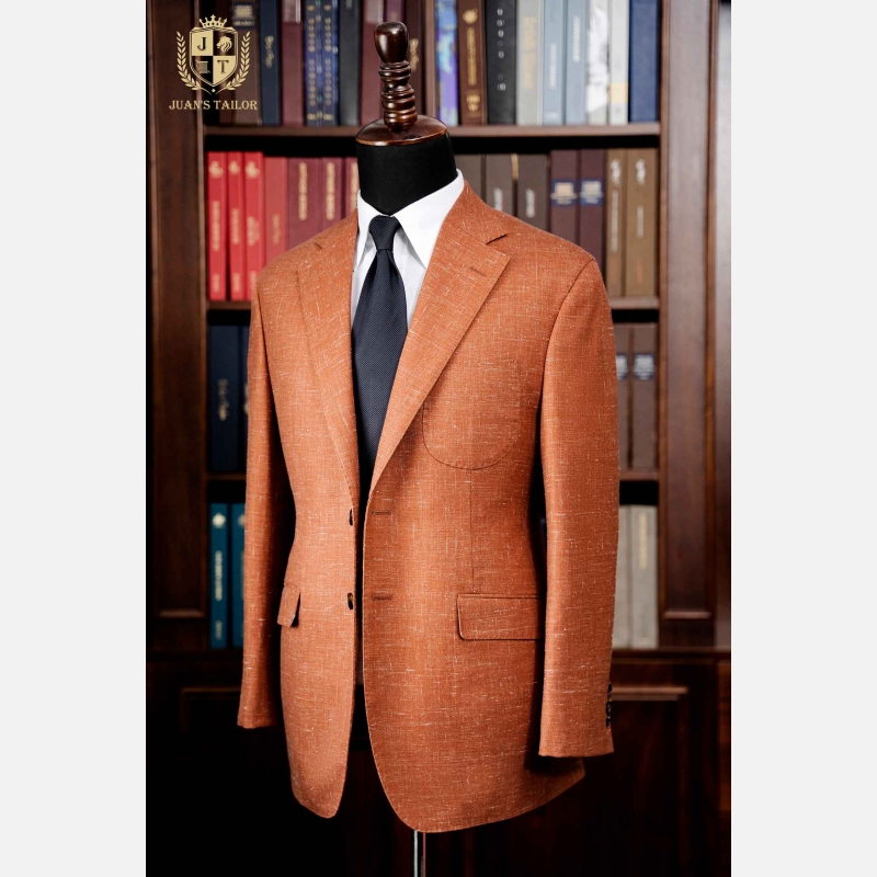 BLAZER RUST LINEN 
