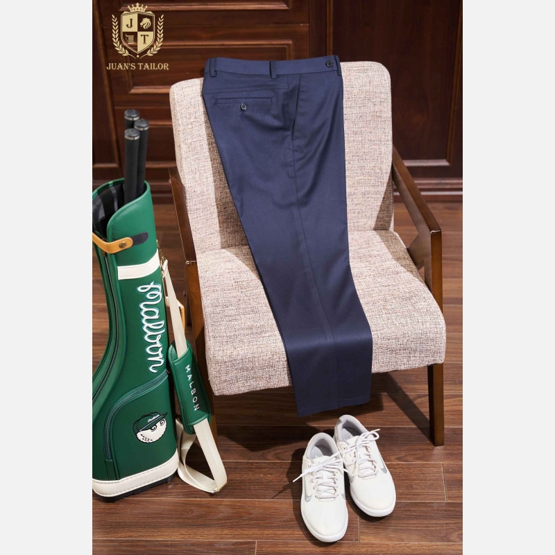 Classic Navy Tailored Trousers