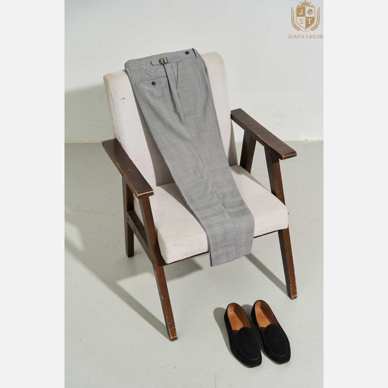 Quần Âu Glen Check Grey