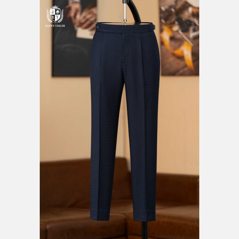 THE NAVY CARO TROUSERS 