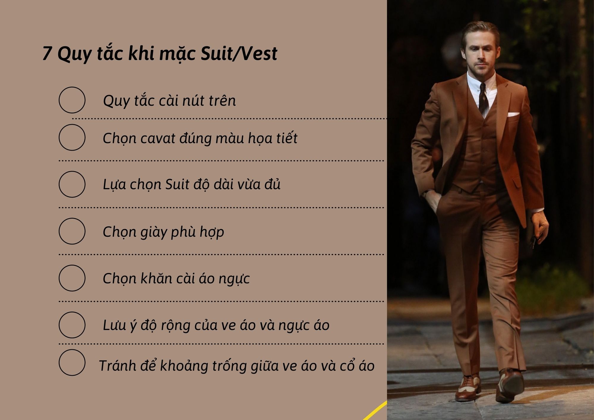 7 Quy tắc khi mặc Suit