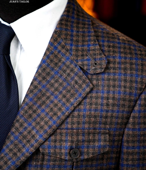 vest nam kẻ sọc caro