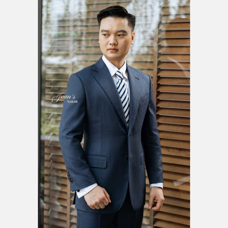 Mẫu vest xanh đen Hàn Quốc trẻ trung, năng động