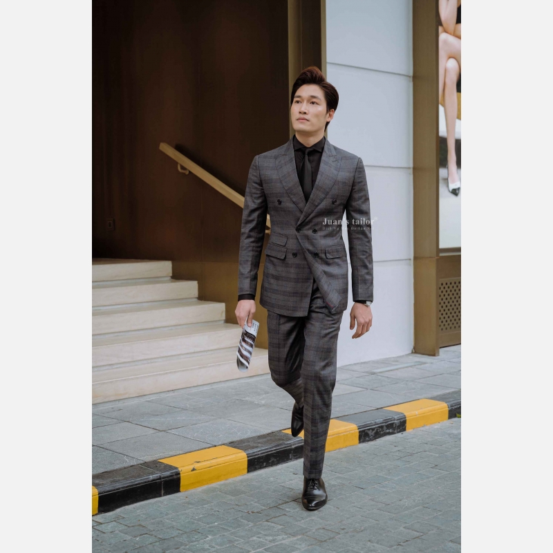 Mẫu vest nam kỷ yếu màu ghi xám