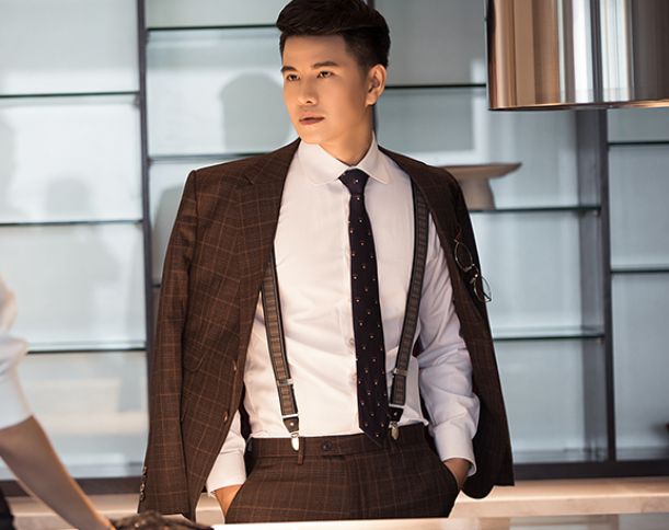 Dây đeo quần tây kết hợp với Suit mang lại sự sang trọng, đậm chất quý ông châu Âu