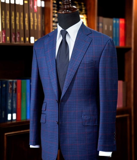 BLAZER BLUE RED CHECK 