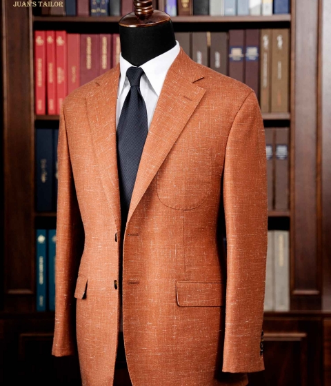 BLAZER RUST LINEN 