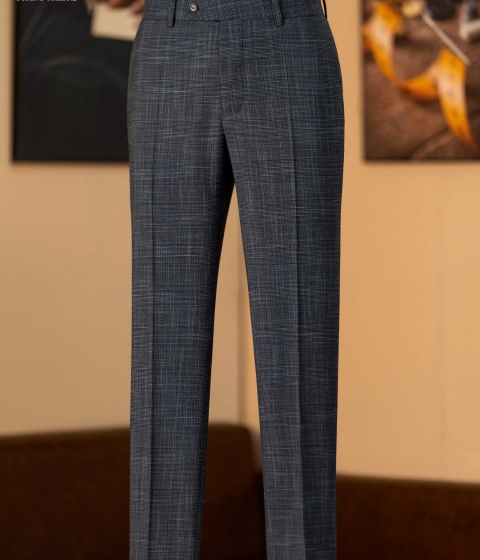 CHARCOAL CROSSHAIRS TROUSERS