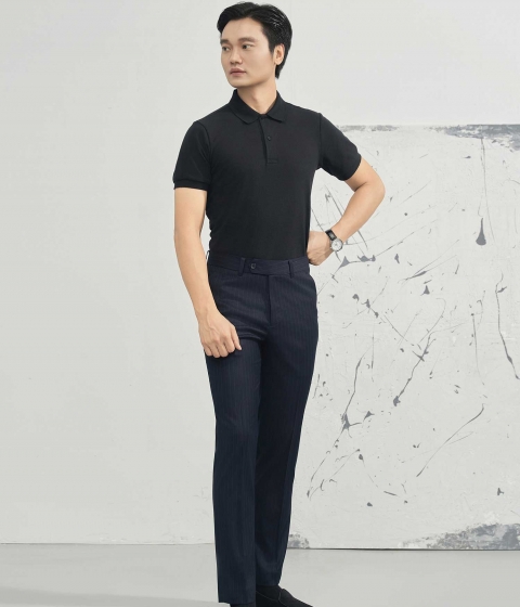 QUẦN ÂU PINSTRIPE CHARCOAL